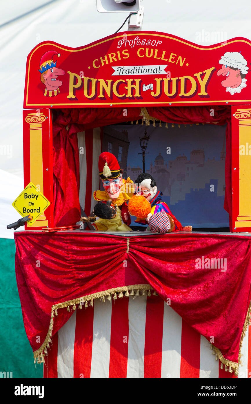 Punch and Judy Show at a country fayre Stock Photo Alamy
