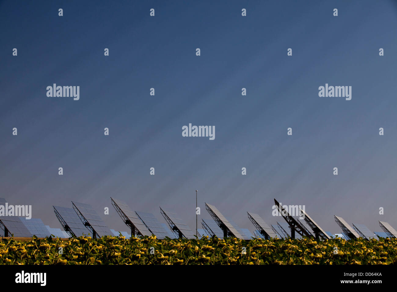 Solar thermal power plant seville spain hi-res stock photography and ...