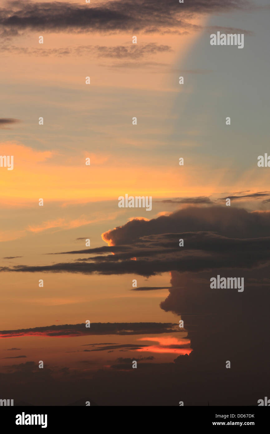 Sky and clouds at sunset Stock Photo - Alamy