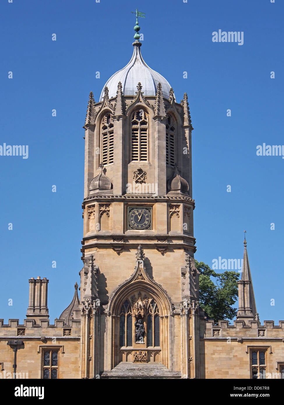 Oxford University, Christ Church College, Tom Tower Stock Photo