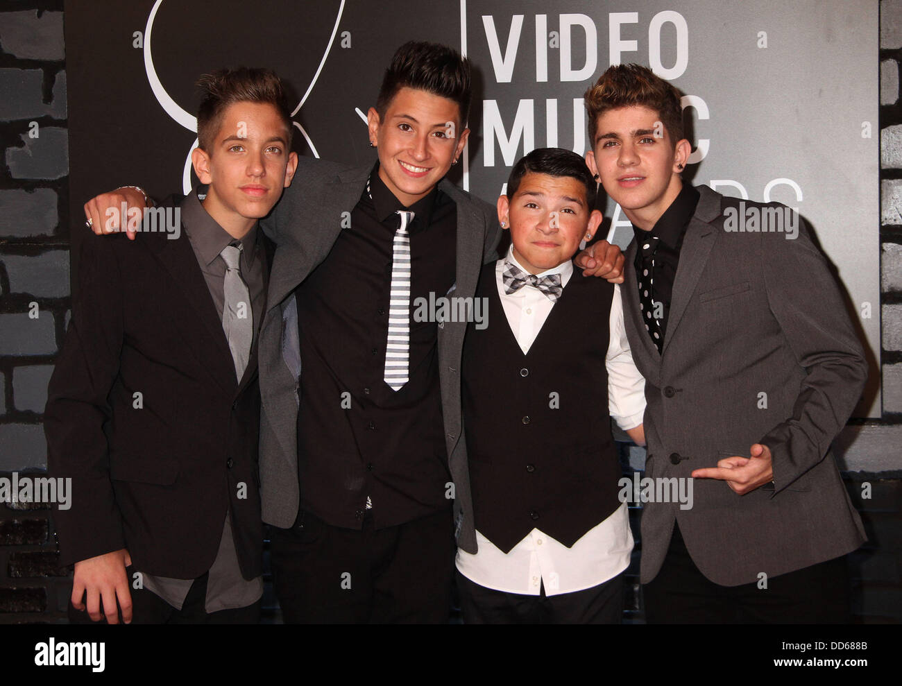 New York New York Usa 25th Aug 13 Boy Band To Be One Attends Stock Photo Alamy