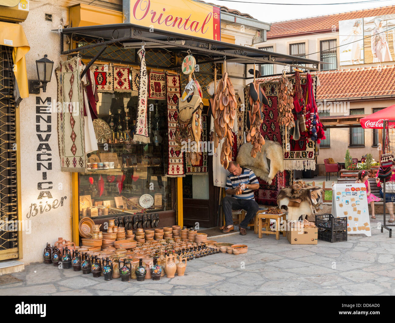 Crafts / gift shop in Skopje, Macedonia Stock Photo Alamy