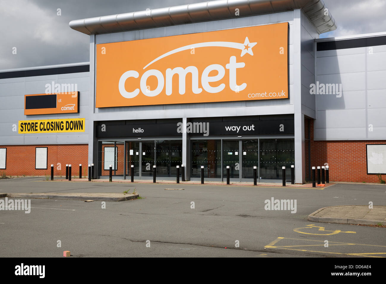 Abandoned Comet Store in Shirley West Midlands Stock Photo