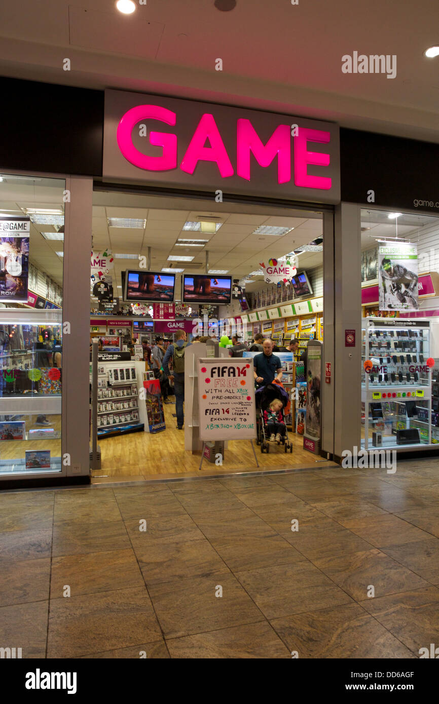 Game Shop Front Stock Photo