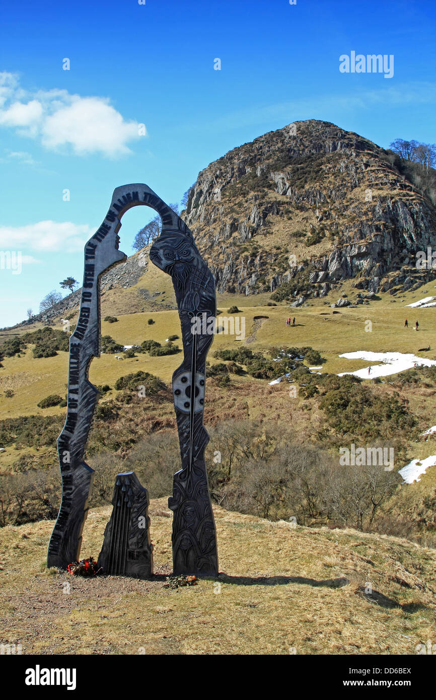 Spirit of Scotland sculpture at Loudoun Hill, Darvel, Scotland Stock