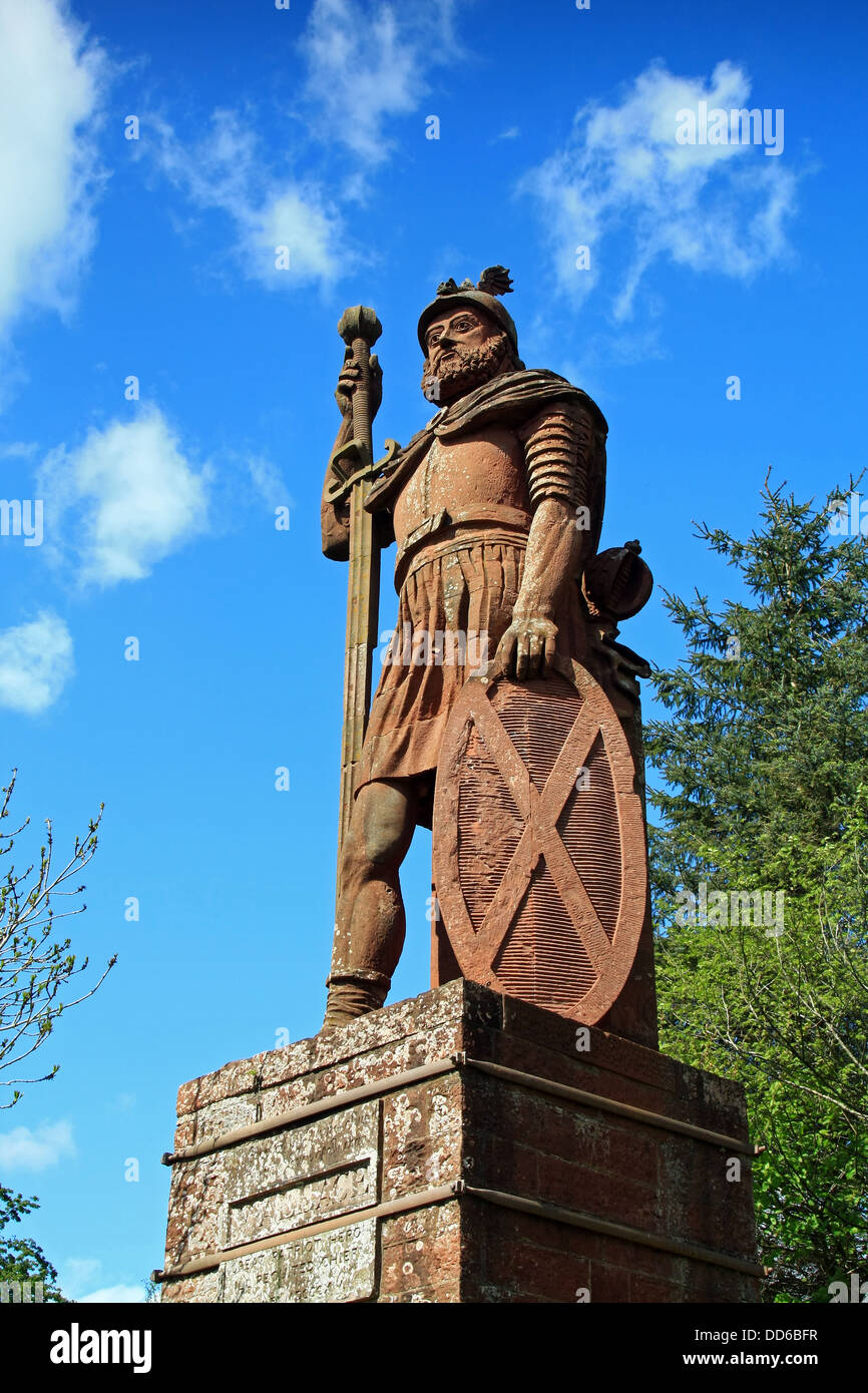 Statue of William Wallace, Dryburgh, Scottish Borders Stock Photo Alamy