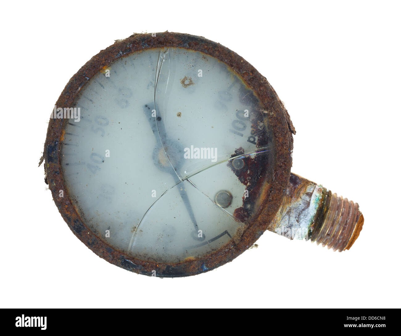 Broken pressure gauge Cut Out Stock Images & Pictures Alamy
