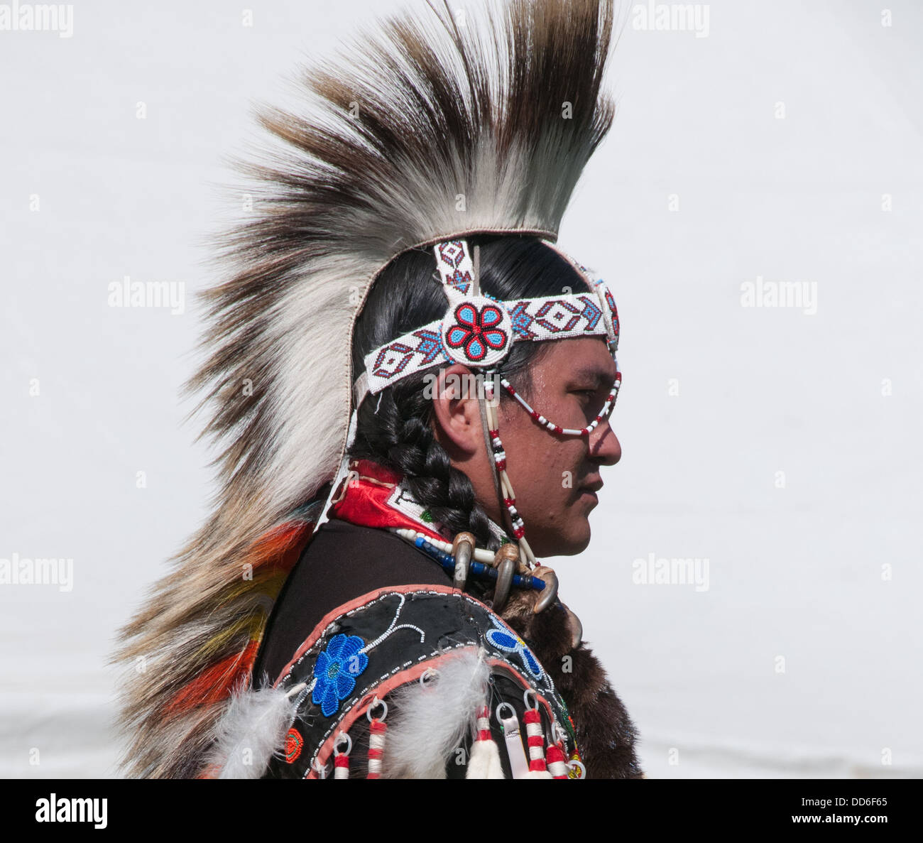 Traditional Native headdress Stock Photo