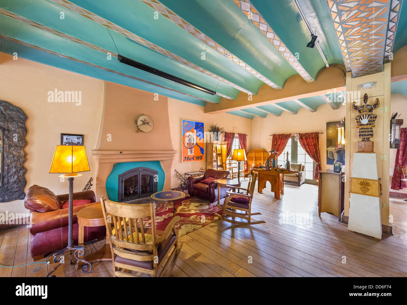 Interior of the historic La Posada Hotel, Winslow, Arizona, USA Stock Photo