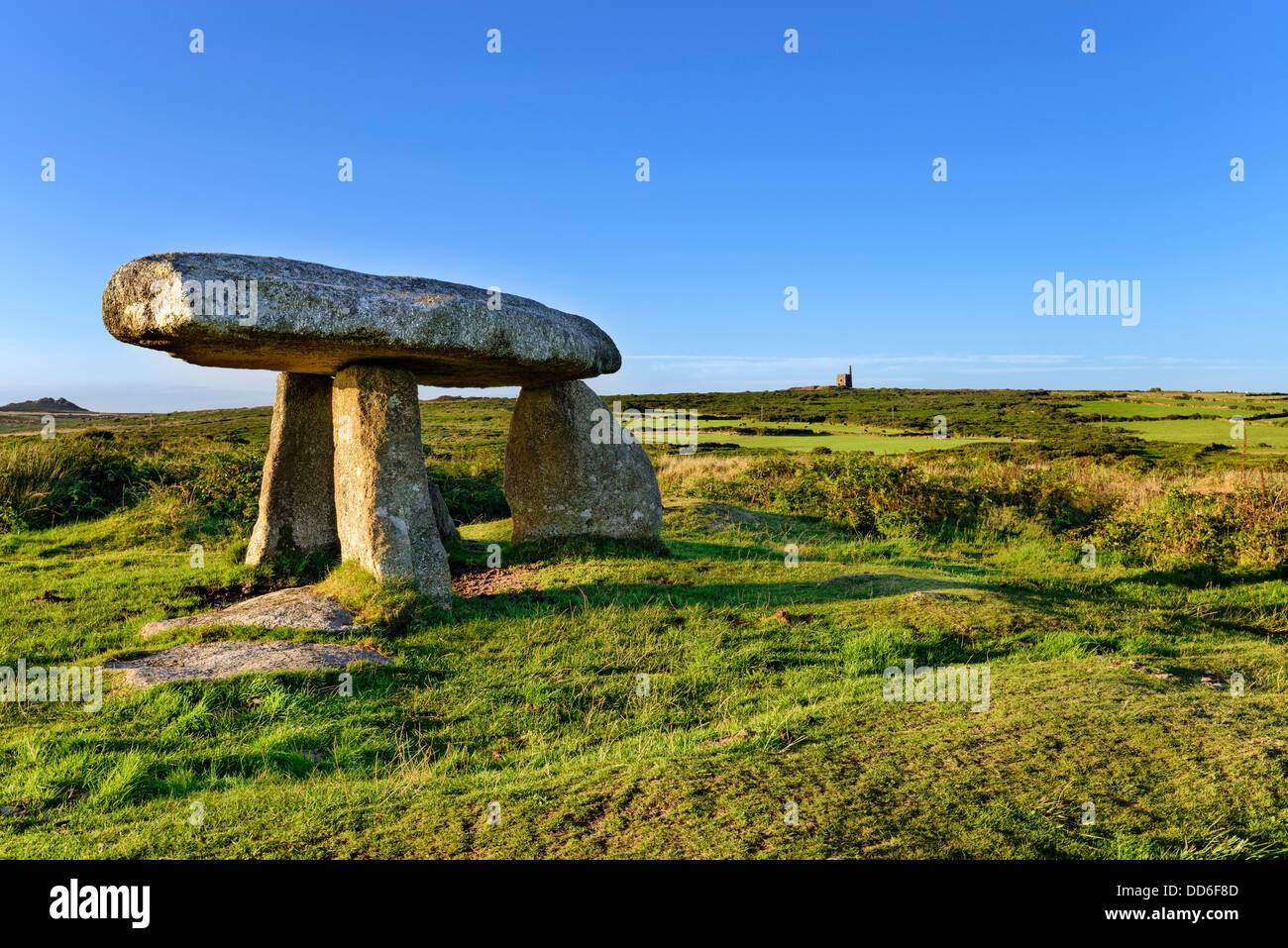 Lanyon Quoit standing stones near Penzance in Cornwall Stock Photo