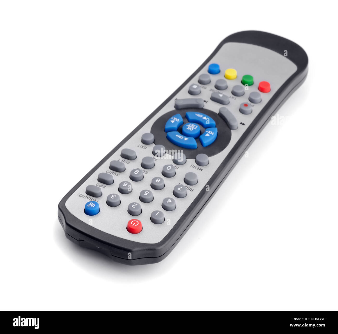 Universal remote control isolated on white Stock Photo