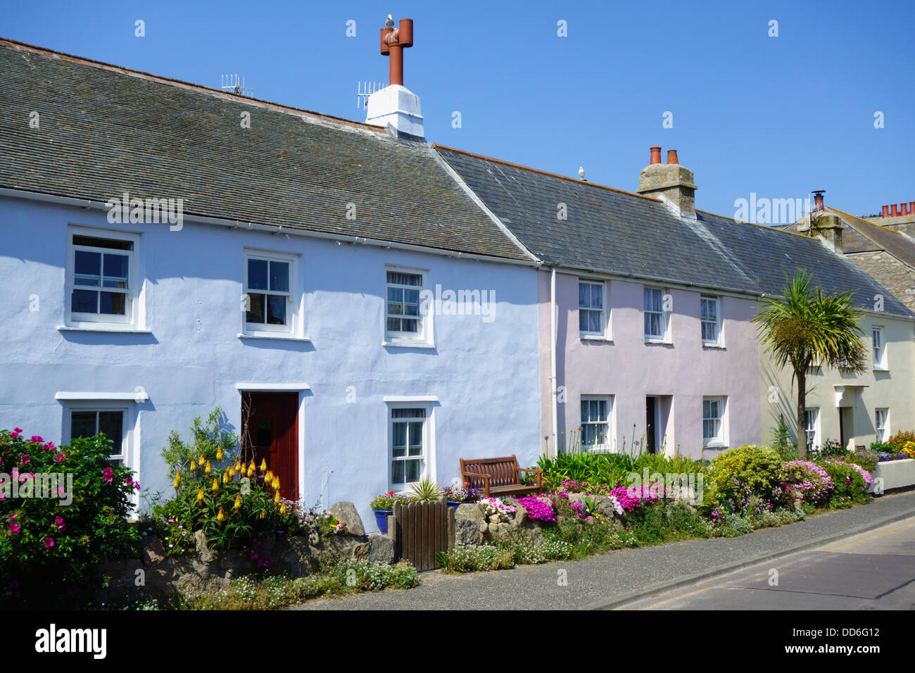Cottages On Lower Strand In Hugh Town St Mary S Isles Of Scilly