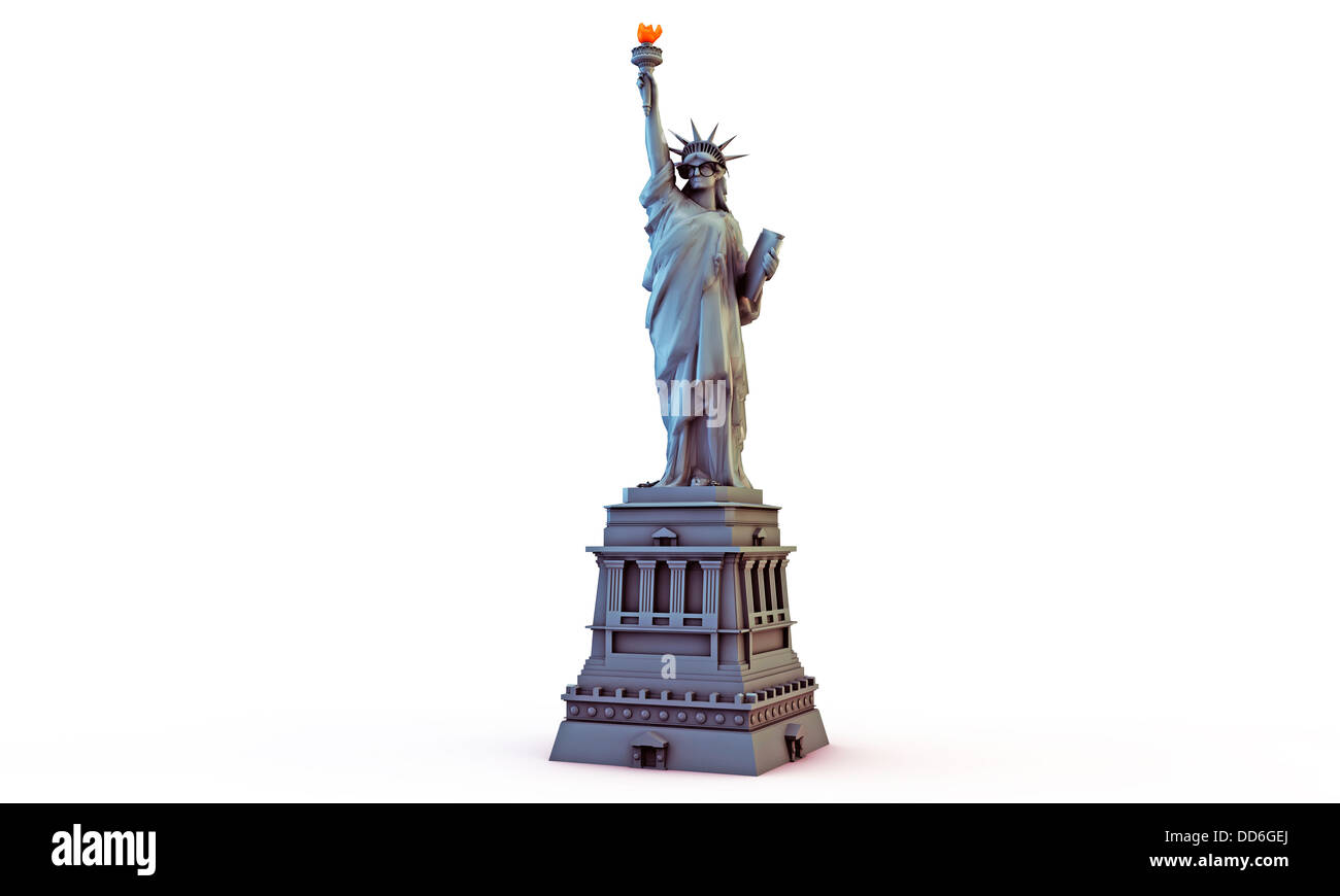 liberty statue with black glasses Stock Photo - Alamy