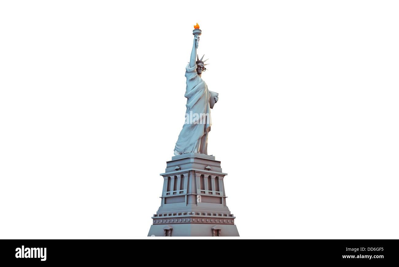 liberty statue with black glasses Stock Photo - Alamy