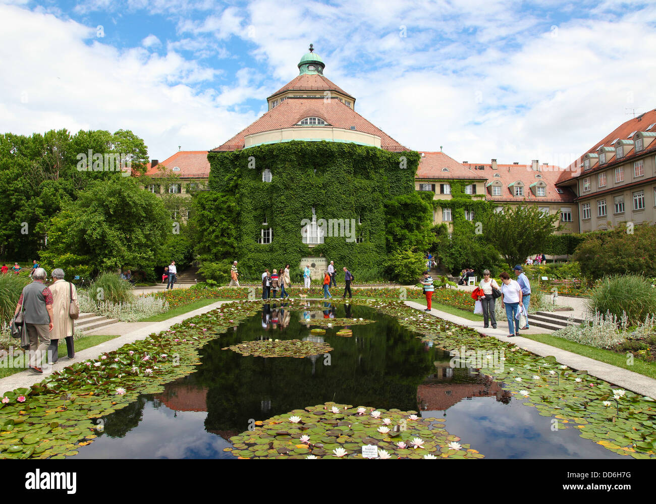 Nymphenburg Palace, the summer residence of the Bavarian kings, in Munich, Austria. Stock Photo