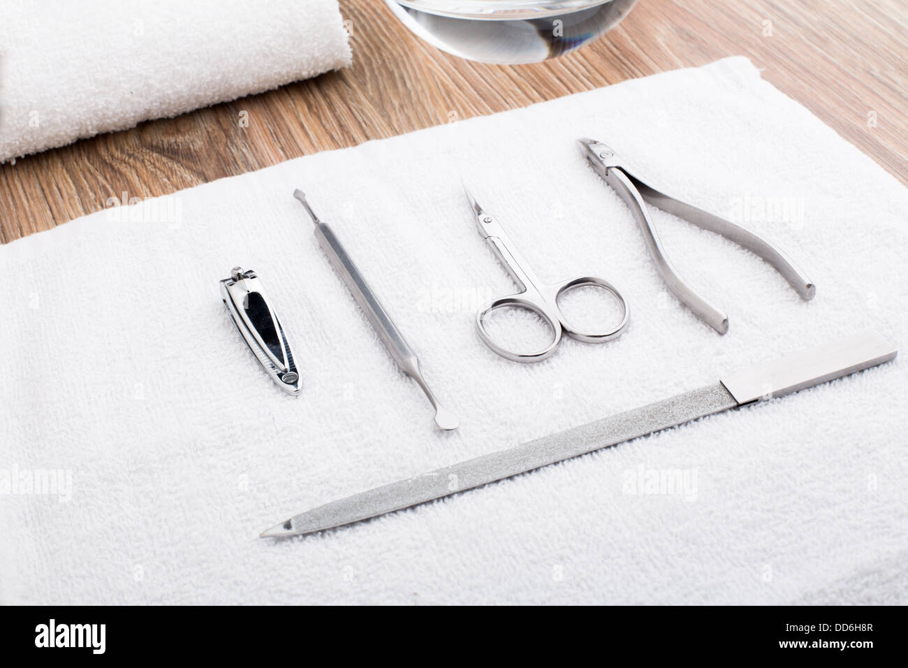 Set of manicure instruments Stock Photo - Alamy