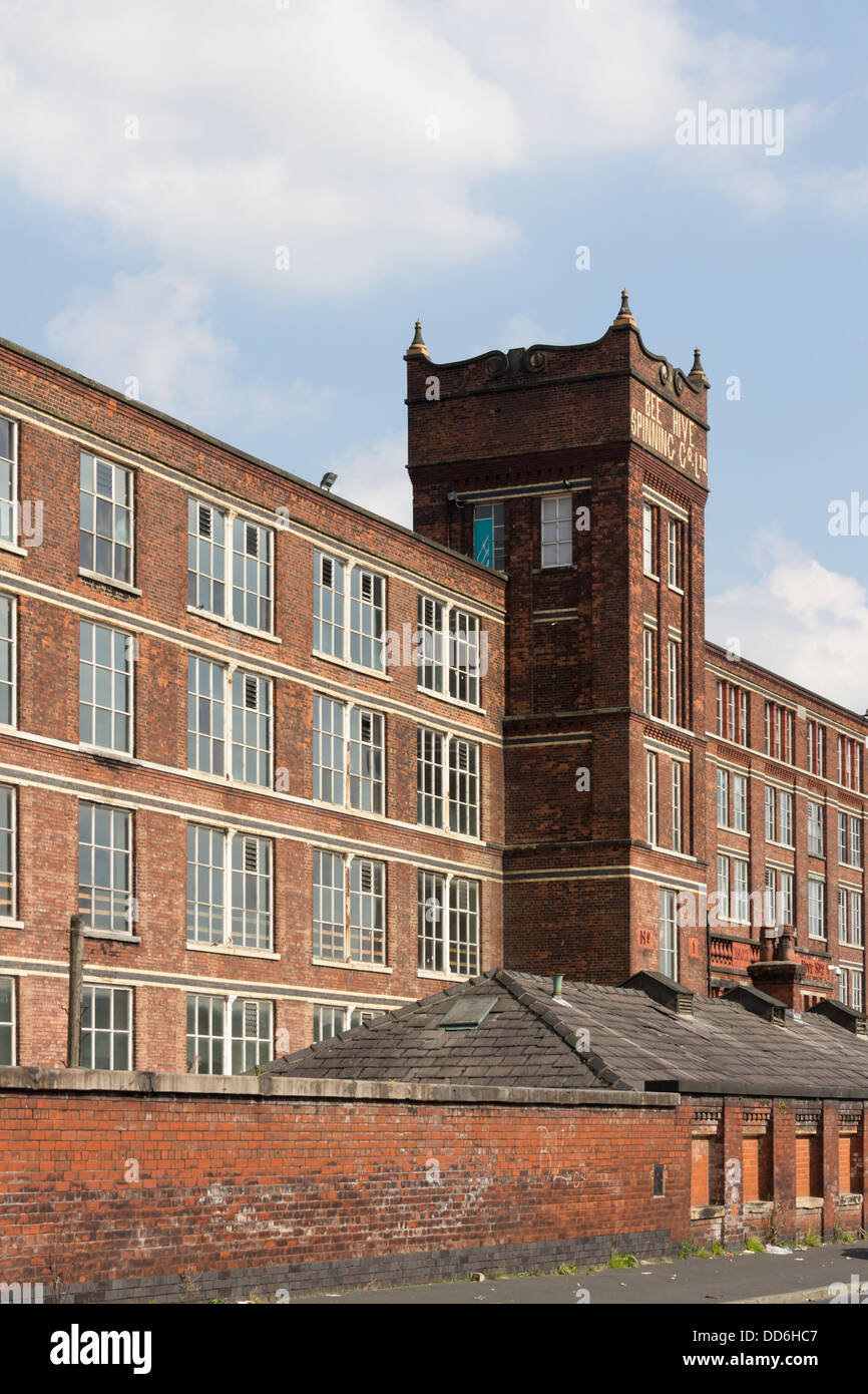 Beehive mill on Crescent Road, Bolton, Lancashire,  a former cotton spinning mill now a grade II listed building. Stock Photo