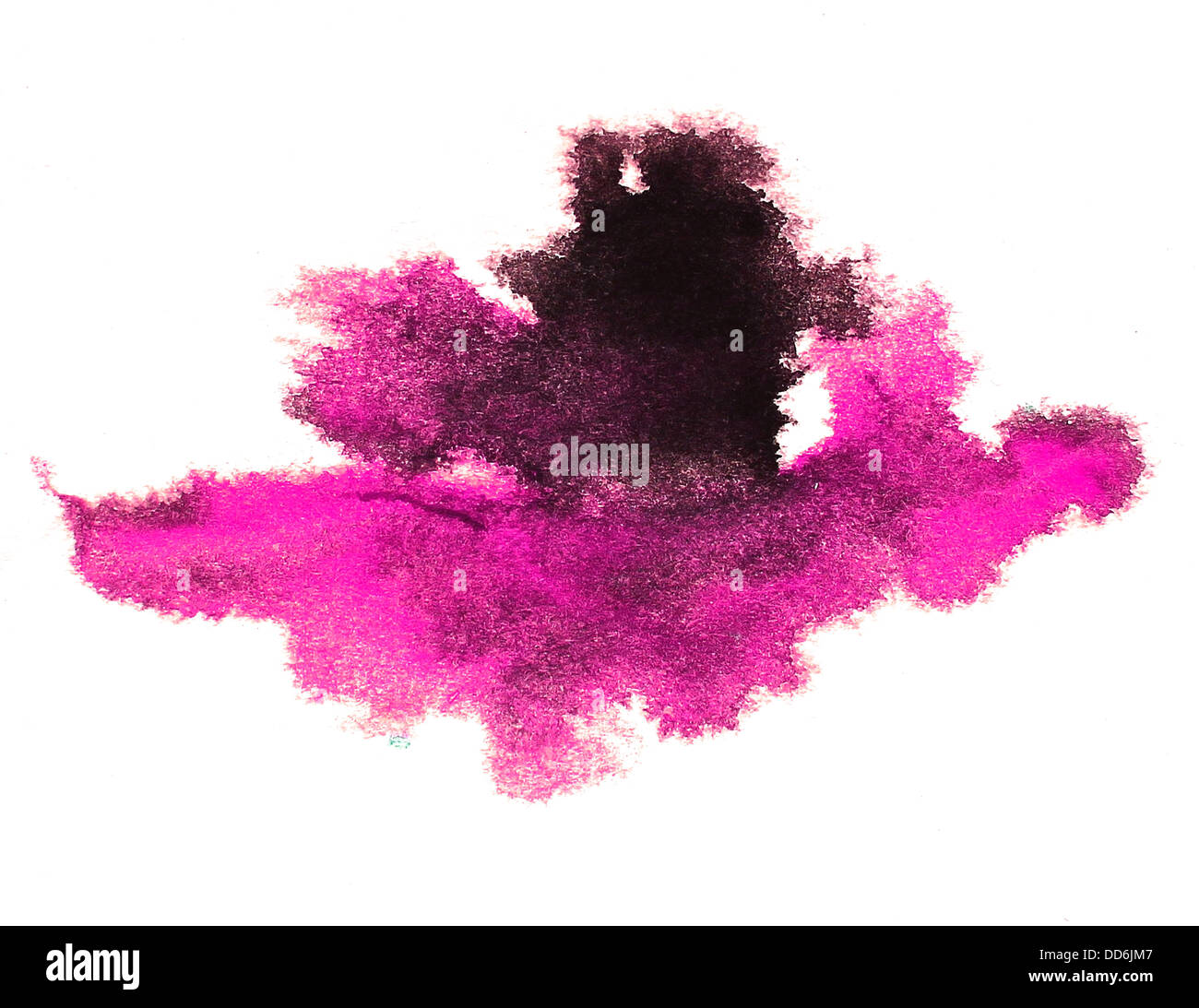 ink watercolor purple paint splatter splash grunge background blot abstract texture splat art spray Stock Photo