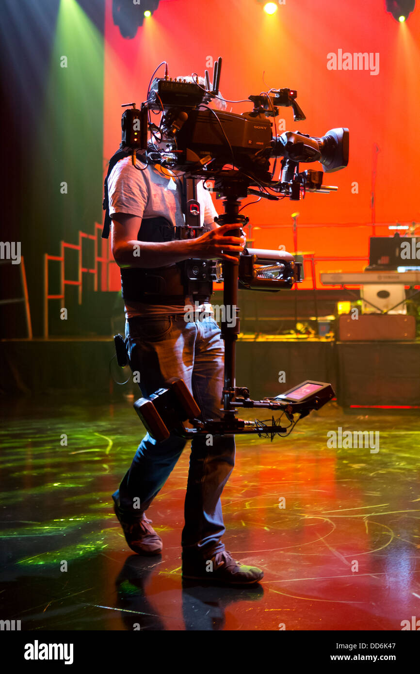 Steadicam, An Evening with Chickenshed at ITV Studios, London, UK. Stock Photo