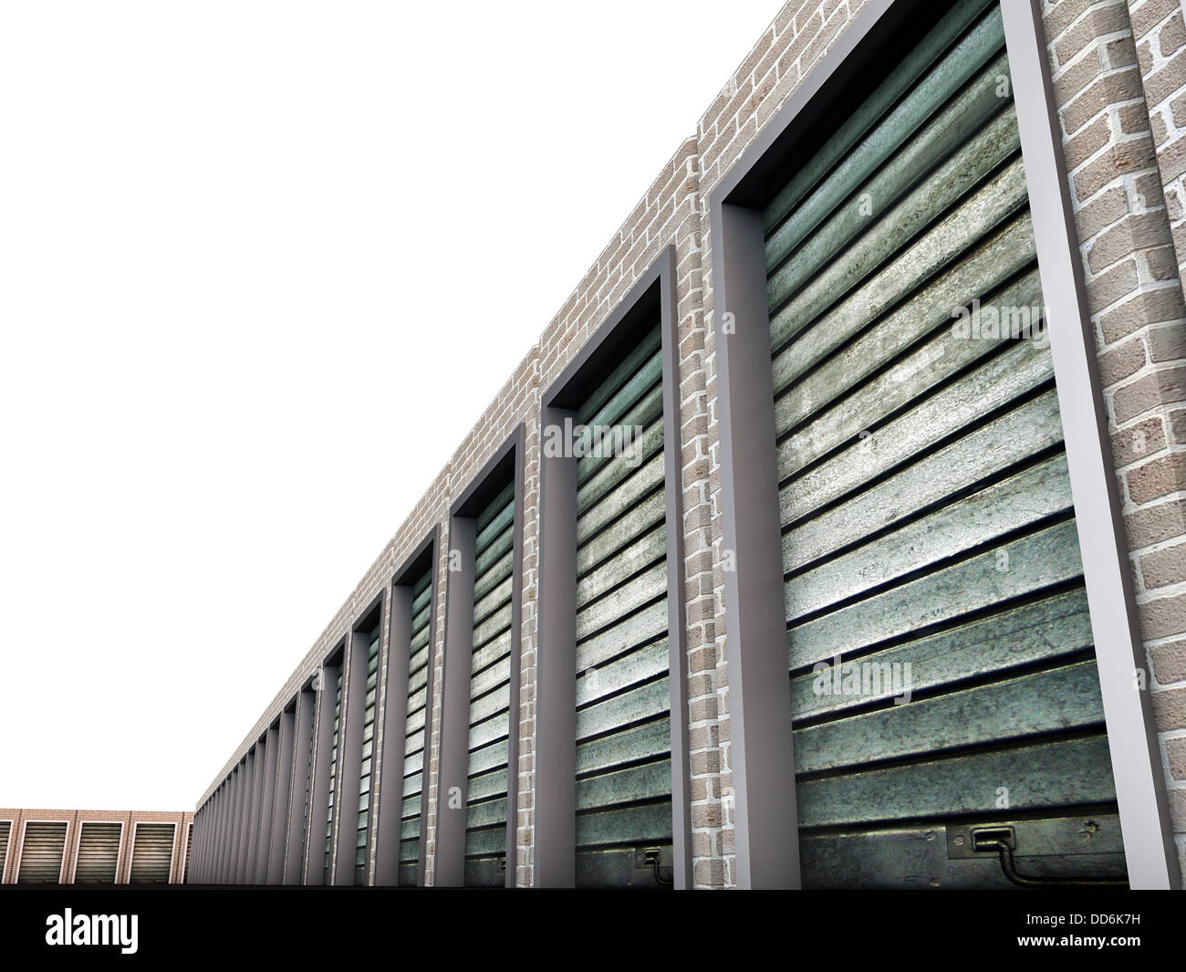 self storage isolated on white background Stock Photo - Alamy