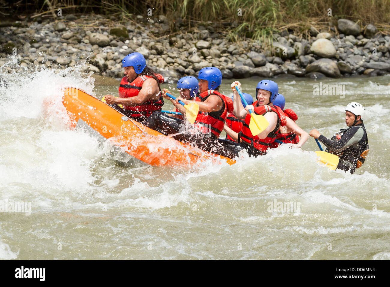 Whitewater rafting wetsuit hires stock photography and images Alamy