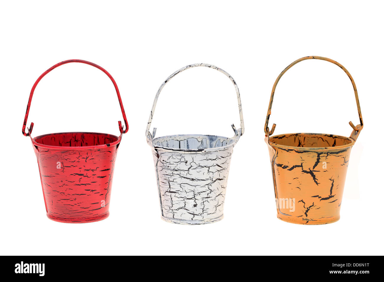 miniature metal bucket Stock Photo Alamy