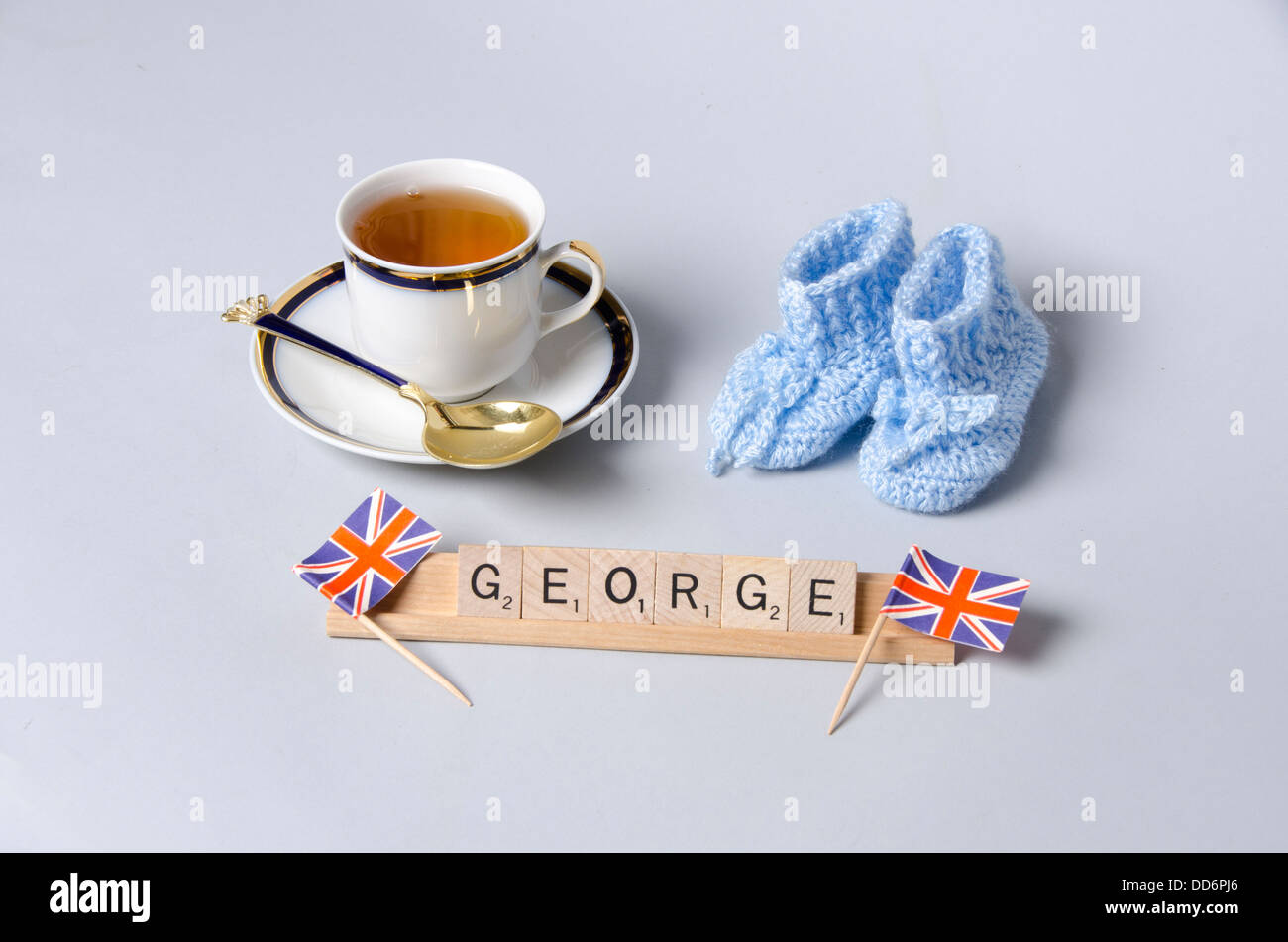 The Royal Baby Prince George Alexander Louis of Cambridge Stock Photo