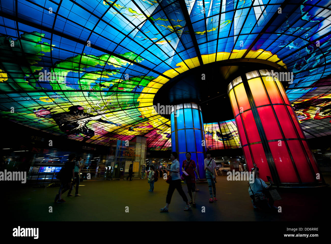 The Dome of Light at Formosa Boulevard Station of Kaohsiung MRT