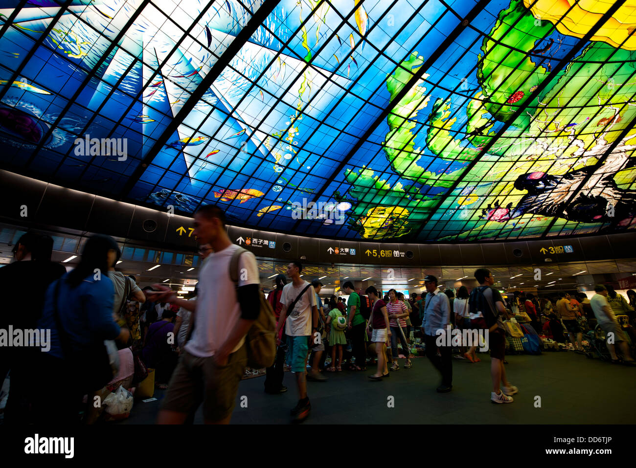 The Dome of Light at Formosa Boulevard Station of Kaohsiung MRT