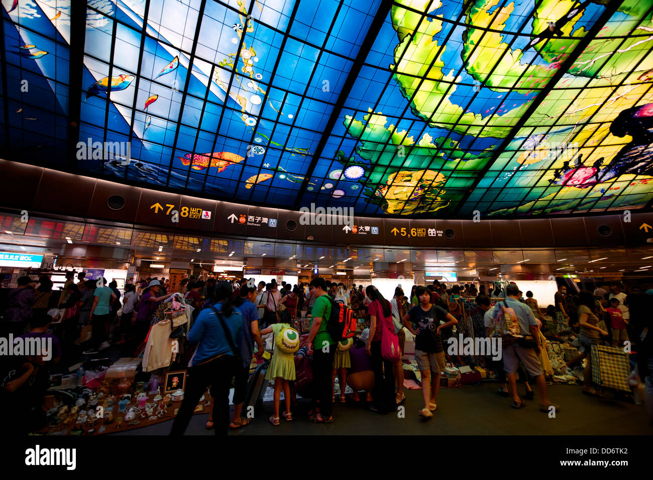 The Dome of Light at Formosa Boulevard Station of Kaohsiung MRT