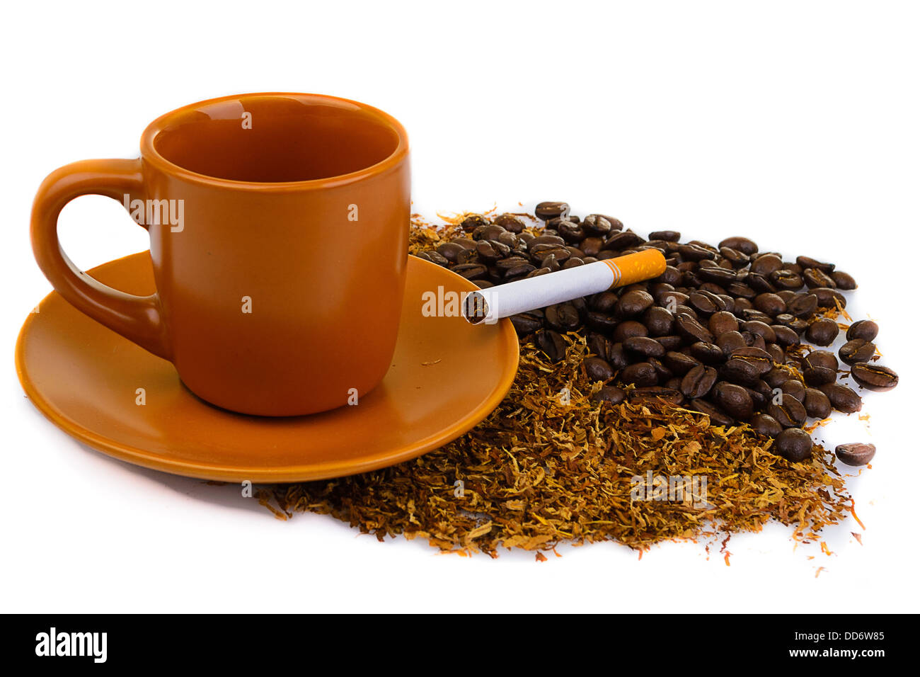 Coffee and cigarettes Stock Photo