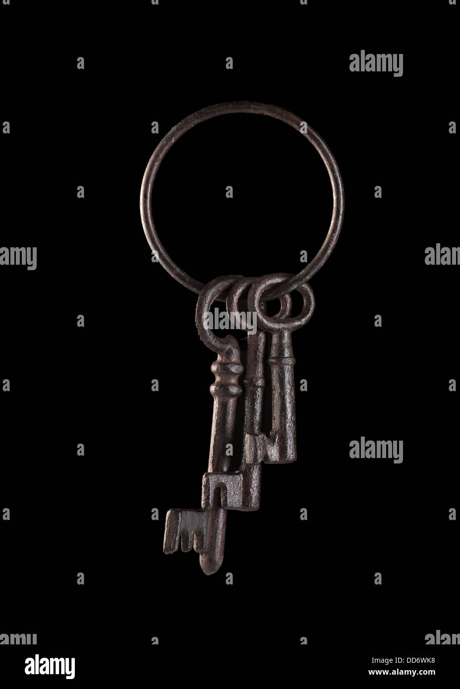 Isolated Skeleton Keys Stock Photo Alamy