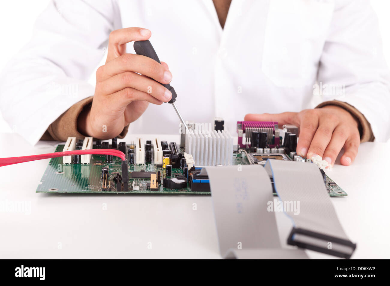 Happy and successful young computer engineer Stock Photo - Alamy