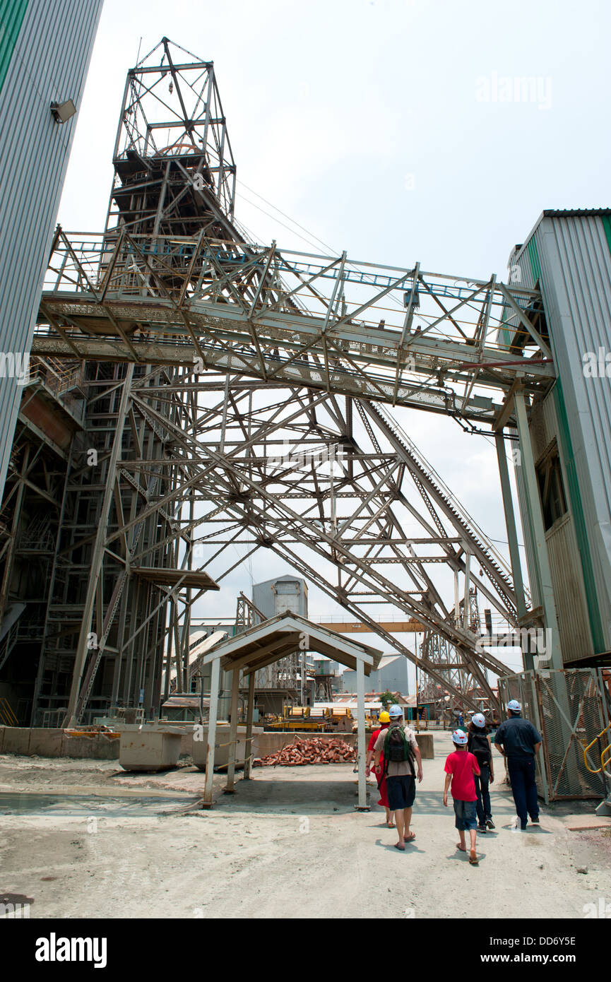 Mine shaft, Cullinan Diamond Mine, Cullinan, near Pretoria, South Africa Stock Photo