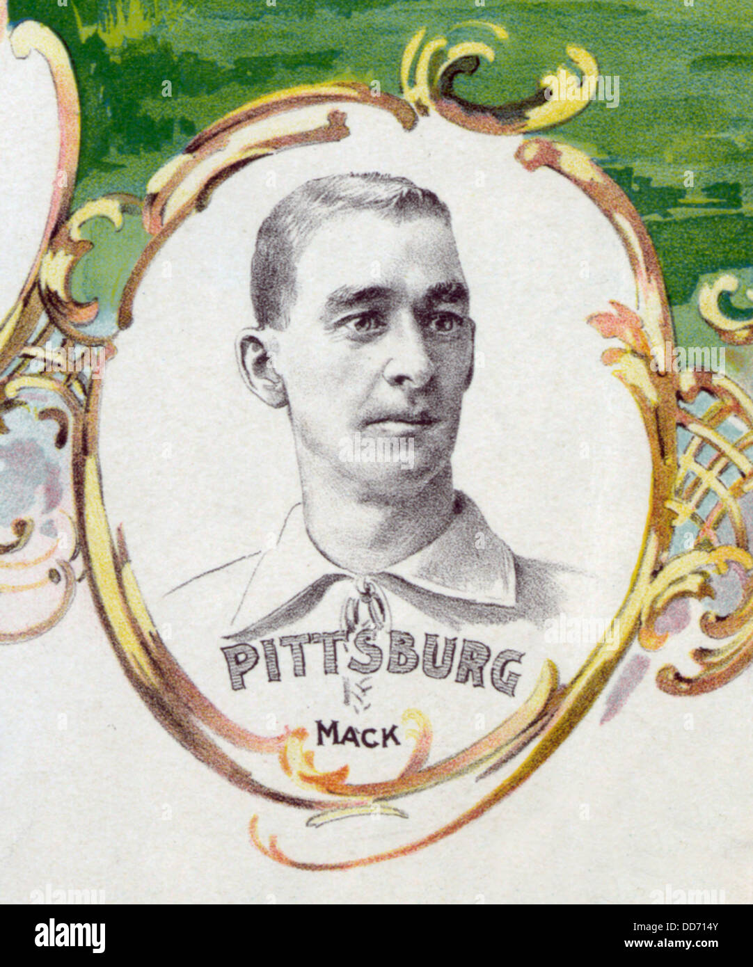 Connie Mack, Pittsburgh Pirates manager. 1895 Stock Photo