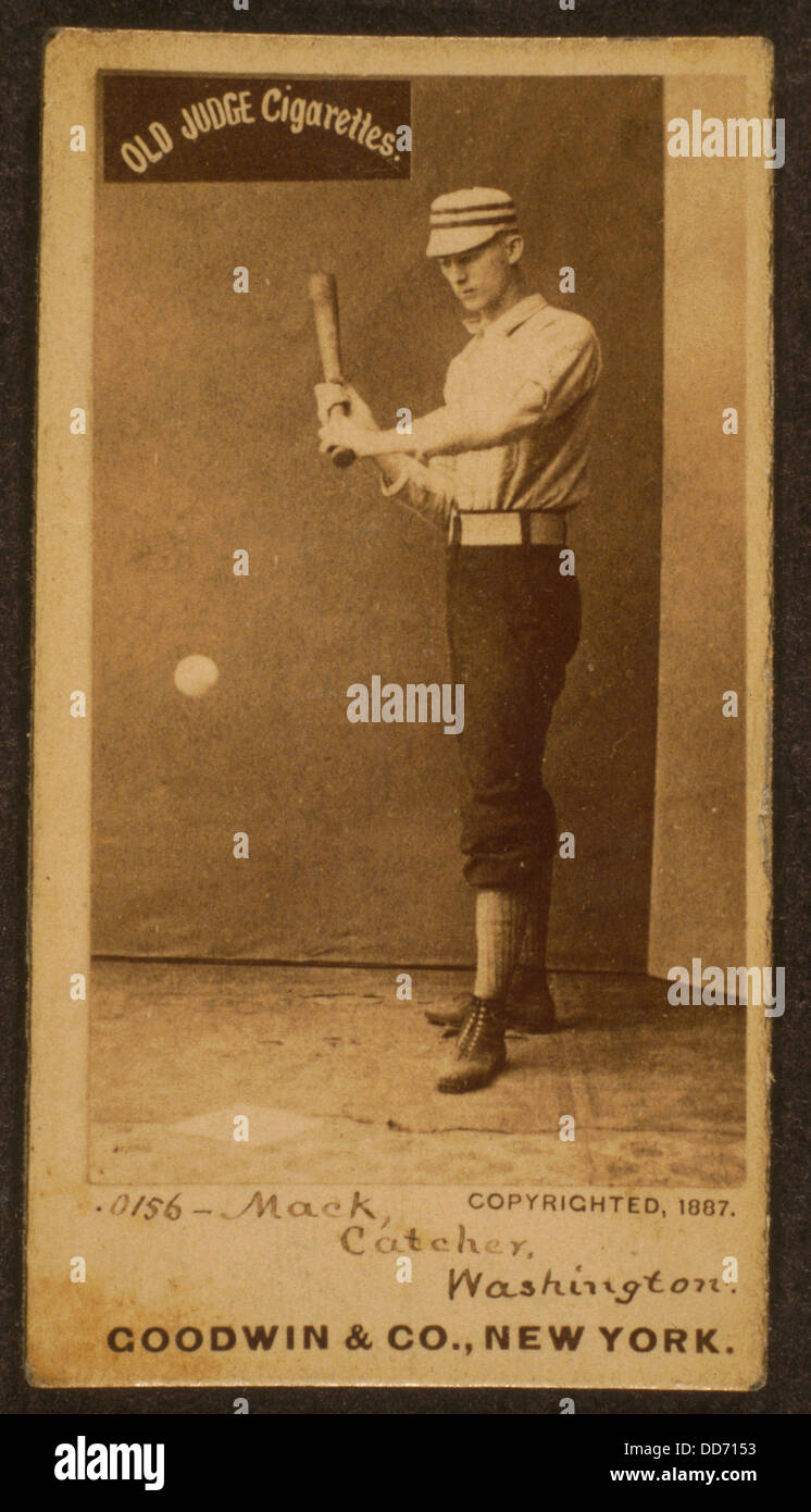 Connie Mack, Washington Statesmen ca. 1877 Stock Photo