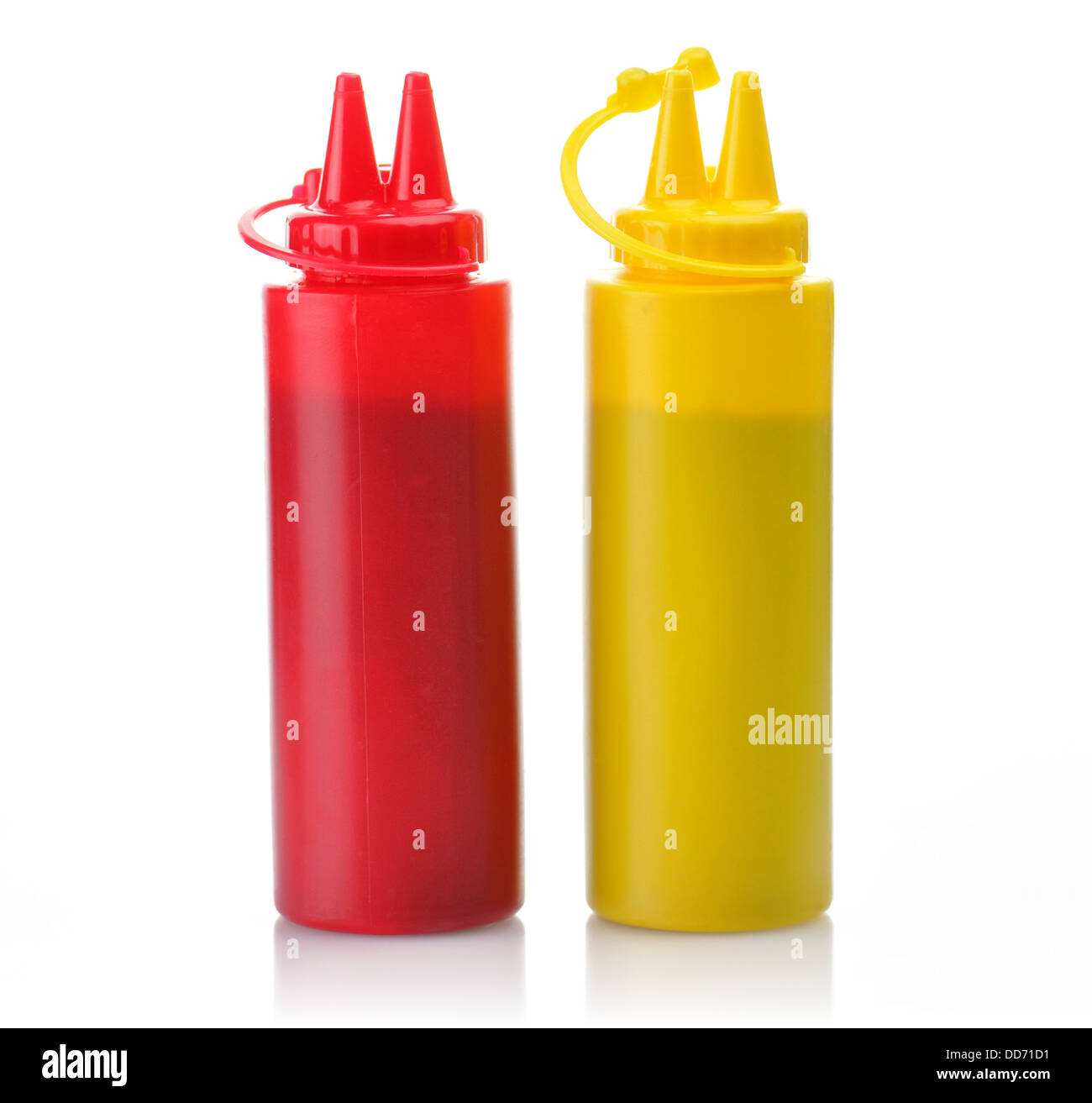 Bottles of Ketchup and Mustard Stock Photo Alamy