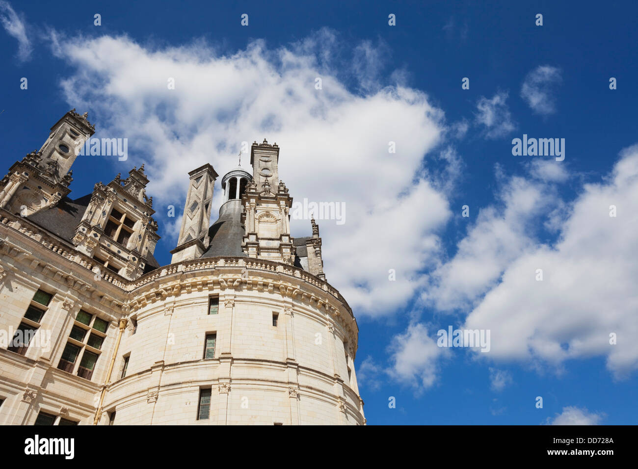 France, View of Chateau of Chambord Stock Photo