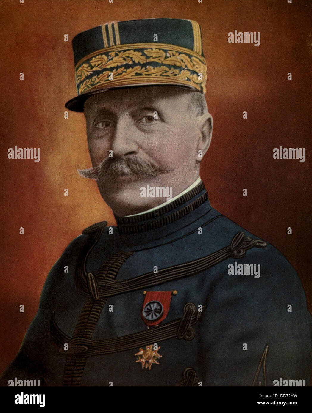 General Ferdinand Foch, Commander of the French Armies of the North in the last 18 months of World War 1. Stock Photo