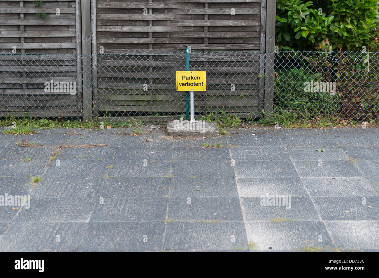 Parken Verboten Parking Forbidden Sign in Germany Stock Photo Alamy