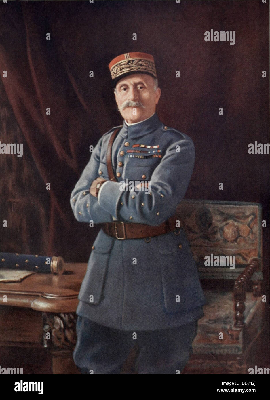 Ferdinand Foch, Chief of the General Staff of the French armies in World War 1. (BSLOC 2013 5 35) Stock Photo