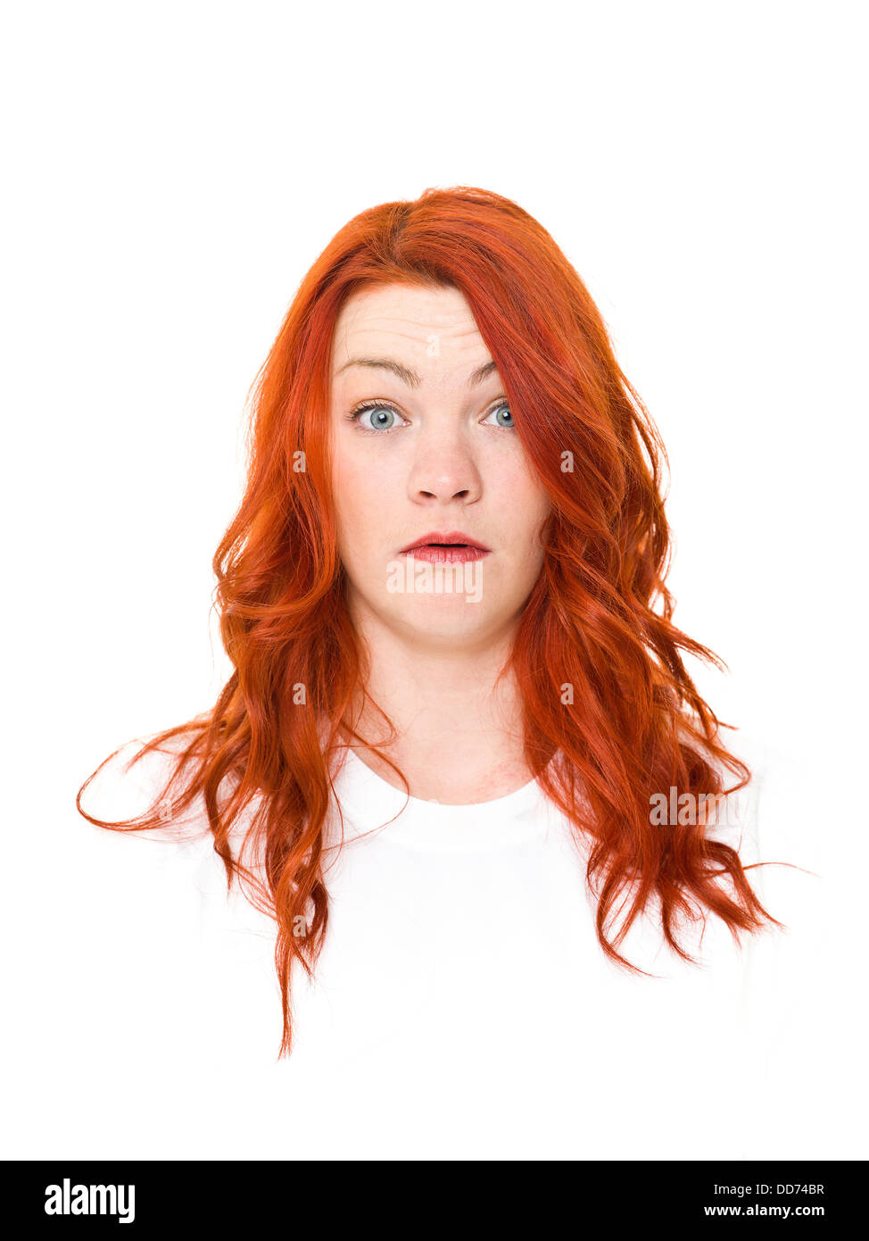 Portrait red haired woman hi-res stock photography and images - Alamy