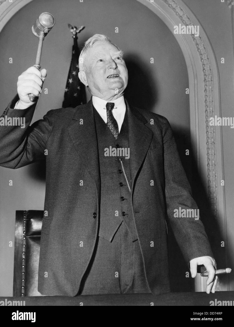 Vice President James Garner ready to convene the Senate. Dec. 30, 1936