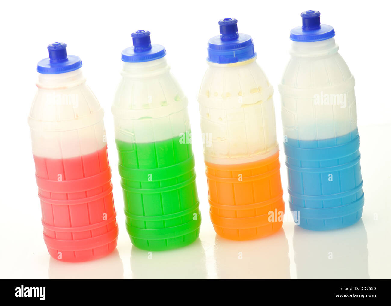 fruit drinks in plastic bottles Stock Photo Alamy