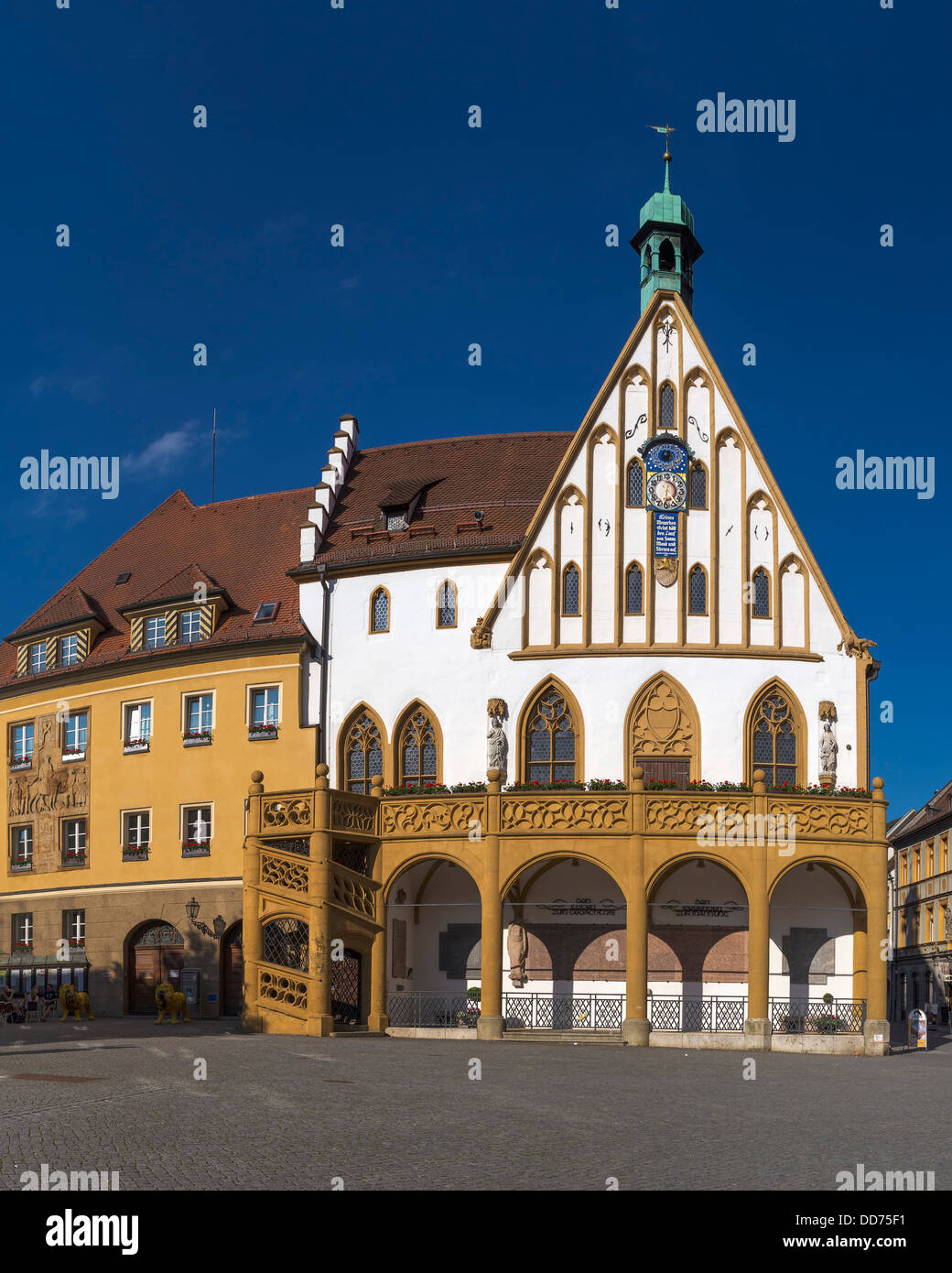 Germany, Bavaria, Amberg, View of Gothic town hall Stock Photo Alamy