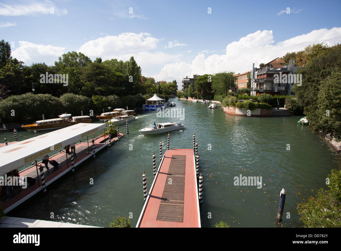 GENERAL VIEWS OF SET UP OF THE 70TH VENICE FILM FESTIVAL LIDO VENICE  ITALY 27 August 2013 Stock Photo