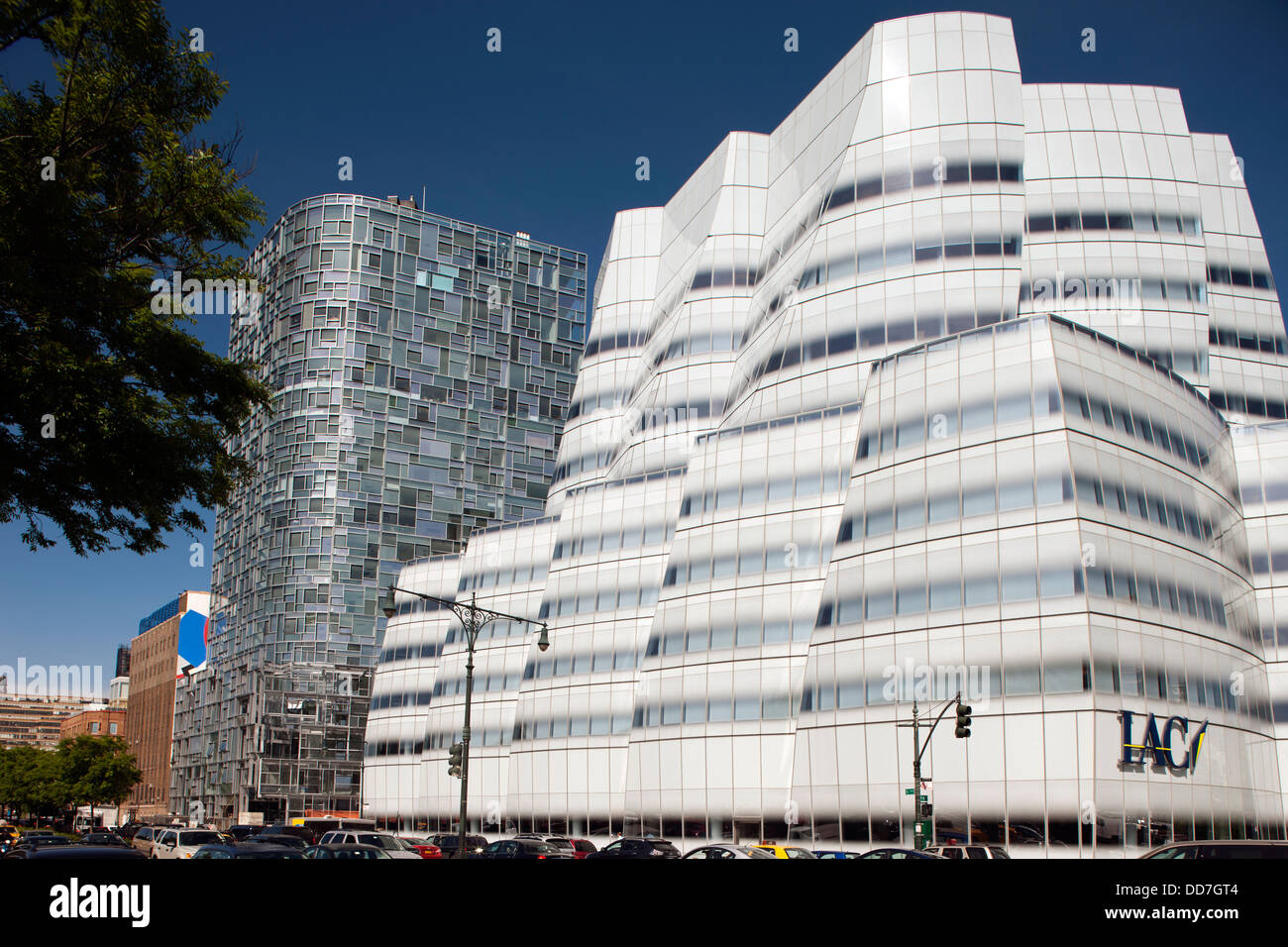 MODERN BUILDINGS WEST SIDE HIGHWAY CHELSEA MANHATTAN NEW YORK USA Stock Photo