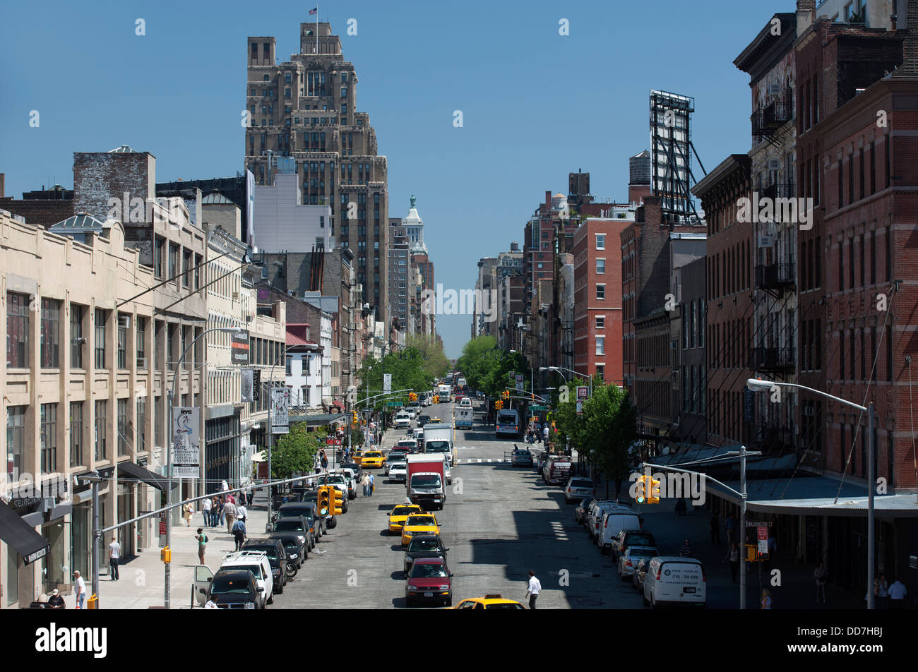 WEST FOURTEENTH STREET MANHATTAN NEW YORK CITY USA Stock Photo