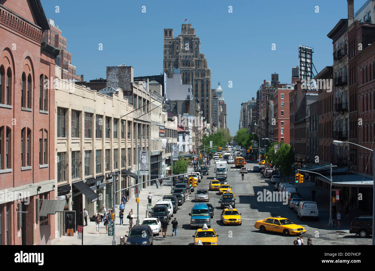 WEST FOURTEENTH STREET MANHATTAN NEW YORK CITY USA Stock Photo