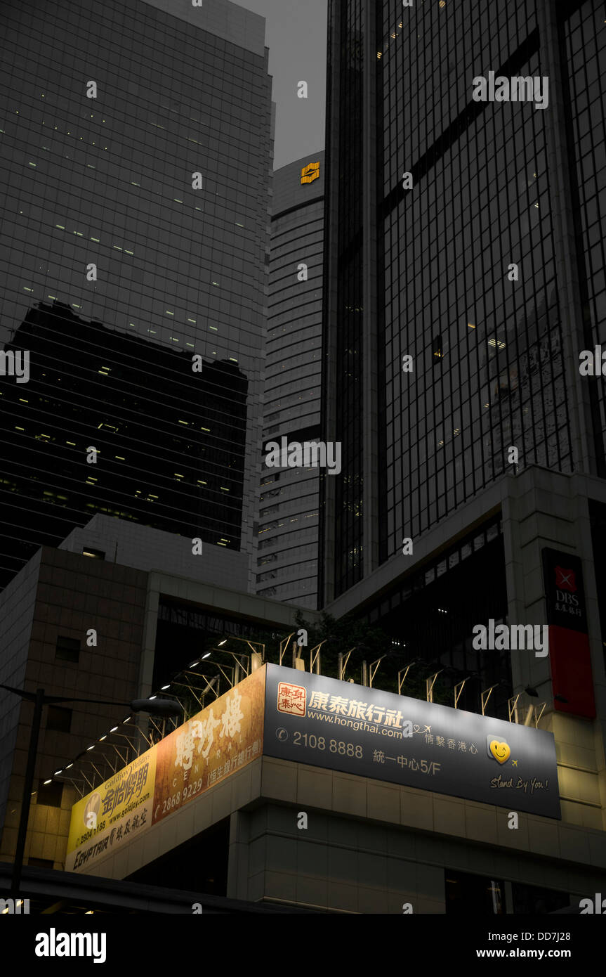 Tall High Rise Buildings, Hong Kong Skyline, Central District, Hong